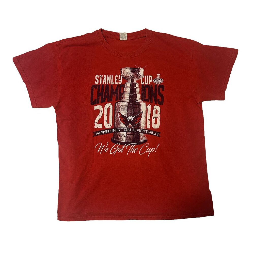 Washington Capitals 2018 Stanley Cup Champions T-Shirt Men's Large